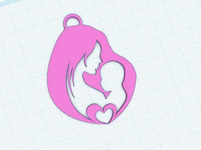 Llavero de mamá y bebé