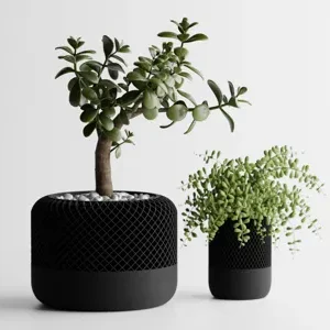 Combo macetas de estilo moderno para plantas tipo Home Pod de Apple