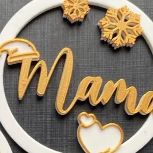 Adorno árbol navidad mamá