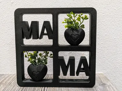 Soporte para ventana con jarrones - Mamá