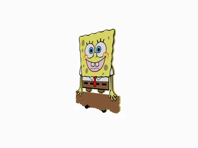 LLavero Bob Esponja NOMBRE PERSONALIZADO