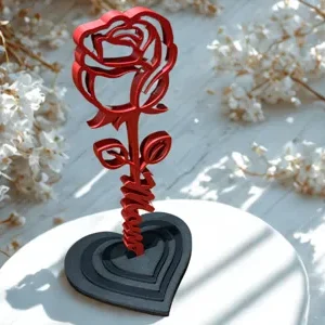 ROSA PARA EL DÍA DE LA MADRE / ROSA DE PIE / REGALO