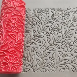 Rodillo de textura - Prado de margaritas - Repujado