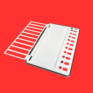 Checklist personalizable impreso en 3D — Organizador visual con fichas movibles