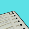 Checklist personalizable impreso en 3D — Organizador visual con fichas movibles - Image 3