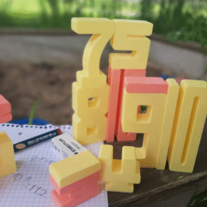 Mathblocks números combinales coloridos