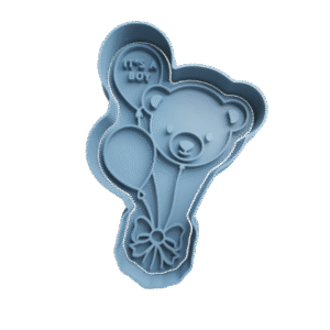 Cortador de Galletitas Globo con Cara Osito  Its a Boy