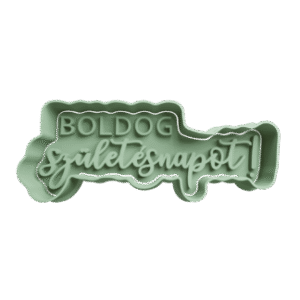 Cortador de Galletitas Boldog születésnapot 2