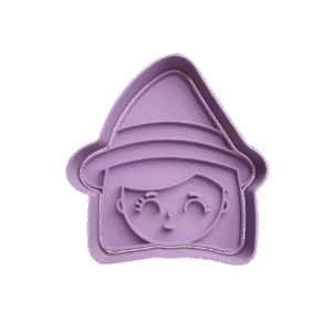 Cortador de Galletitas Bruja Cabeza Cute