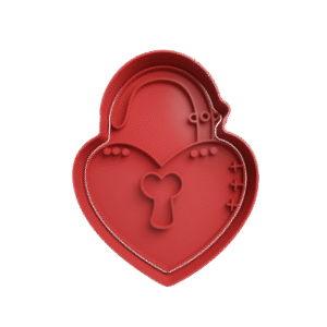 Cortador de Galletitas Corazon Candado