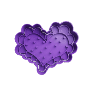 Cortador de Galletitas Corazon con Puntos