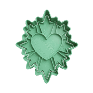 Cortador de Galletitas Corazon Decorado 2