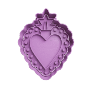 Cortador de Galletitas Corazon Decorado 3