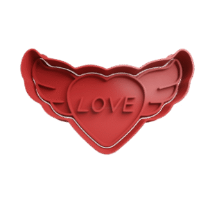 Cortador de Galletitas Corazon con Alas Love