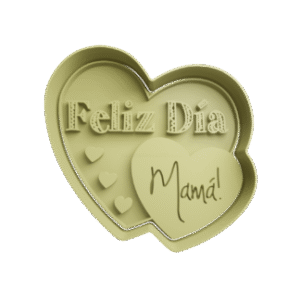 Cortador de Galletitas Corazones -Feliz día mamá!