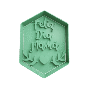 Cortador de Galletitas Hexagono -Feliz día Mamá