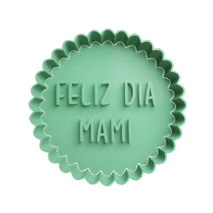 Cortador de Galletitas Circulo Ondulado -Feliz día Mami