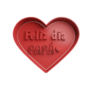 Cortador de Galletitas Corazón Feliz día Papá