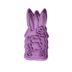 Cortador de Galletitas Gnomo de Pascua con Conejo