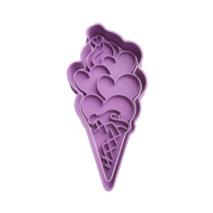 Cortador de Galletitas Helado con Corazones