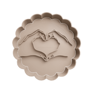 Cortador de Galletitas Manos haciendo Corazón