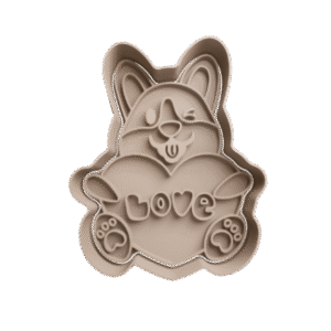 Cortador de Galletitas Perrito con Corazon Love