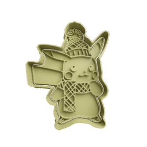 Cortador de Galletitas Pikachu con Bufanda y Gorro