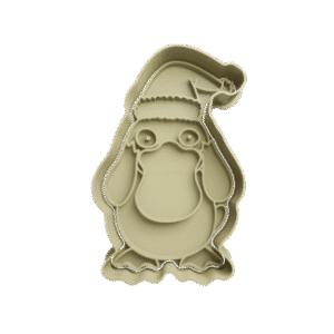 Cortador de Galletitas Psyduck con Sombrero de Papa Noel