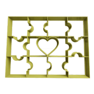 Cortador de Galletitas Corazón Rompecabezas TORTA 2