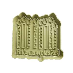 Cortador de Galletitas Feliz Cumpleaños con Velas