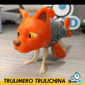 Brainrot Trulimero Trulichina Articulado