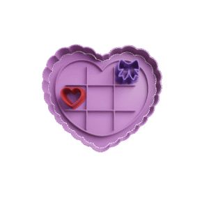 Cortador de Galletitas Corazon Ta Te Ti