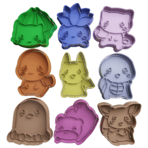 Cortador de Galletitas Set Pokemon Cute